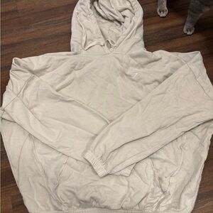 Gymshark Cream Hoodie with Logo